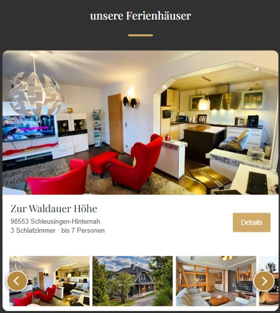 Originalansicht des Unterkunfts-Filmstreifens auf der DHF-Startseite