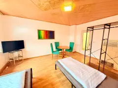 Apartment 4 am Boxberg – Weiterer Blick auf das Schlafzimmer