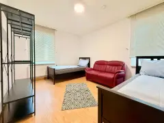 Apartment 4 am Boxberg – Drittes Schlafzimmer mit Sofa